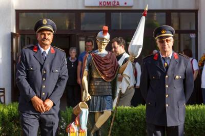 KOMI�A: Otvaranje i blagoslov kipa Svetog Florijana