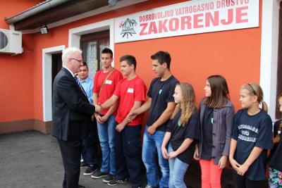 ZAKORENJE: Predsjednik RH Ivo Josipović, ponovno posjetio svoj DVD Zakorenje